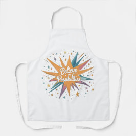 Kitchan apron believe in possibility  schort
