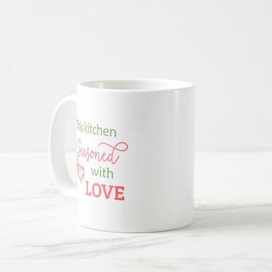 Kitcheen met Love Design Coffee Mok Cup (Voorkant links)
