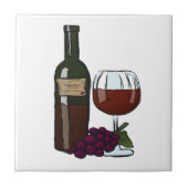 Kitchen Backsplash Tile cabernet sauvignon wine Tegeltje (Voorkant)