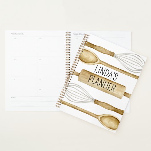 Kitchen Baking Utensils Bakers  Planner (Display)