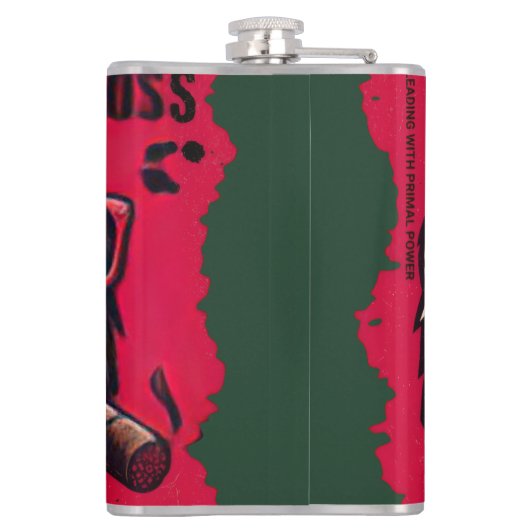 Kitchen/Bar Gorilla Boss Vinyl Wrapped Flask Heupfles (Achterkant)