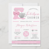 Kitchen Bridal Shower Invitation, Faux Folie Kaart (Voorkant)