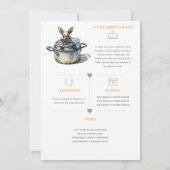 Kitchen Bunny Ondeugd 🐇 | Baby Borrel Kaart (Achterkant)