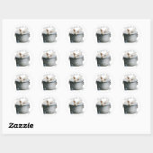 Kitchen Bunny Streken 🐇 | Dank je Ronde Sticker (Vel)