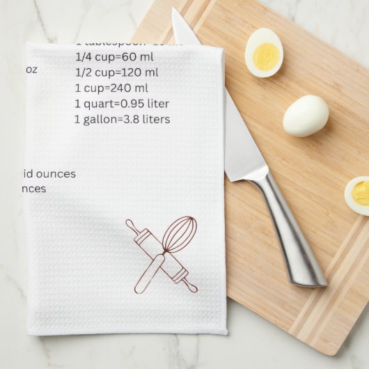 Kitchen Cheat Sheet Towel Theedoek (Quarter Fold)