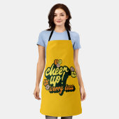 KITCHEN CHEER UP WORRY LESS APRON  SCHORT (Gedragen)