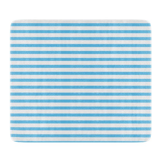 Kitchen classic blue stripes Klassisch gestreift Snijplank (Voorkant)
