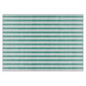 Kitchen classic green stripes Klassisch gestreift Snijplank (Voorkant)