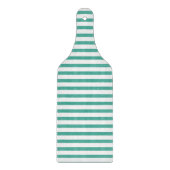 Kitchen classic green stripes Klassisch gestreift Snijplank (Voorkant)