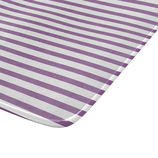 Kitchen classic lilac stripes Klassisch gestreift Snijplank (Hoek)