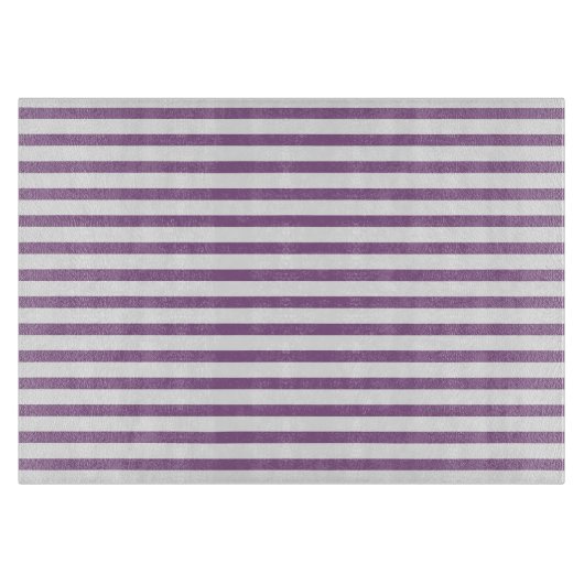 Kitchen classic lilac stripes Klassisch gestreift Snijplank (Voorkant)