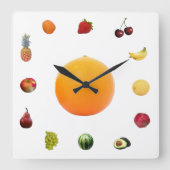 kitchen clock vierkante klok (Voorkant)