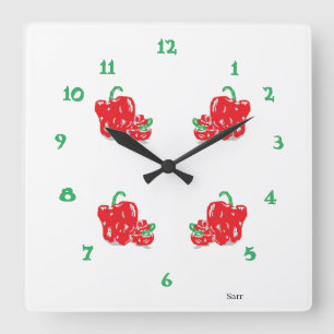 Kitchen Clock Vierkante Klok