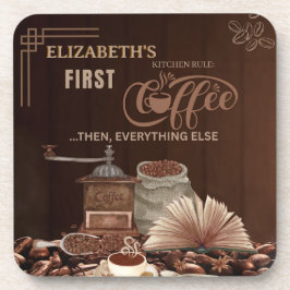 Kitchen Coffee Vibes Gift for Her Bier Onderzetter