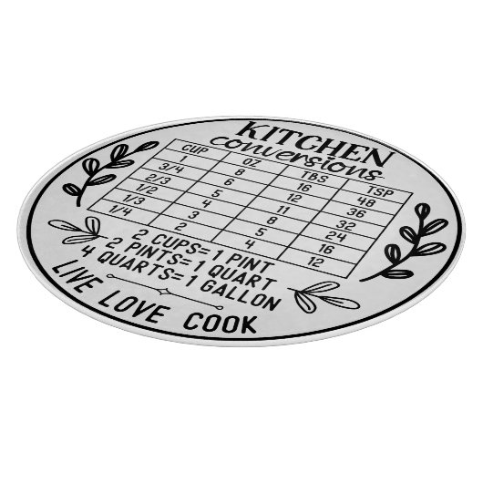 Kitchen Conversions Live Laugh Cook Cutting Board Snijplank (Hoek)