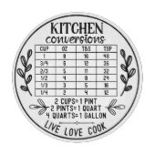 Kitchen Conversions Live Laugh Cook Cutting Board Snijplank (Voorkant)