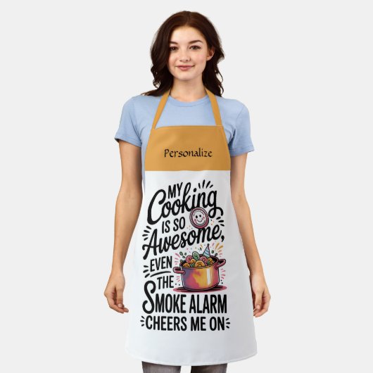 Kitchen Cooking Funny Humor Quote Personalize Schort (Gedragen)