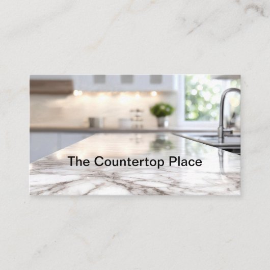 Kitchen Countertop Construction Business Cards Visitekaartje (Voorkant)