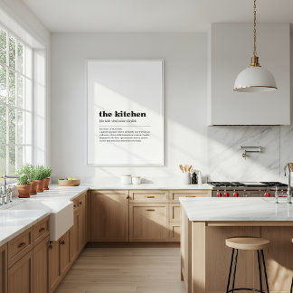 Kitchen Definition Poster | Dictionary Style