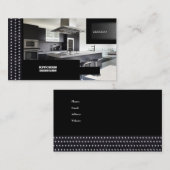 KITCHEN Designs Zwart Metaal Visitekaartje (Voorkant / Achterkant)