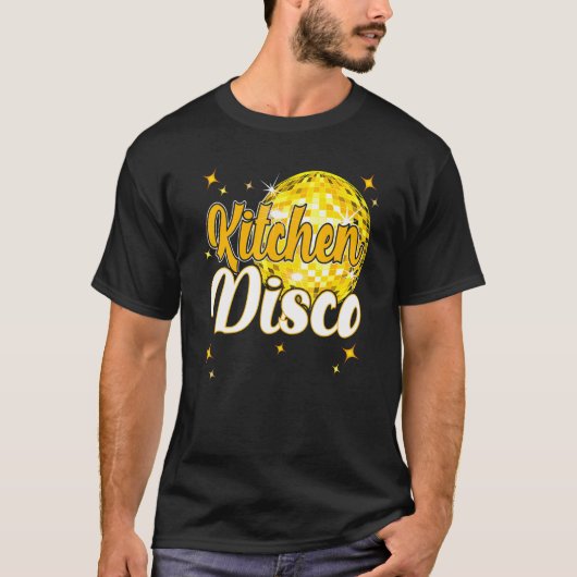 Kitchen Disco 70's 80's Disco Thétaire Retro T-shirt (Voorkant)