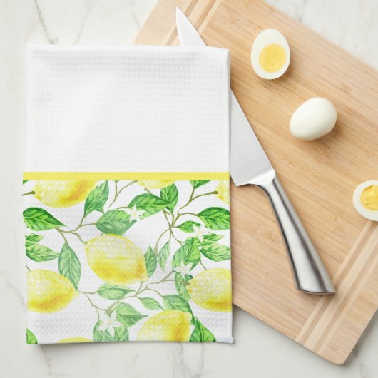 Kitchen Dish Towel-Lemons Theedoek (Quarter Fold)