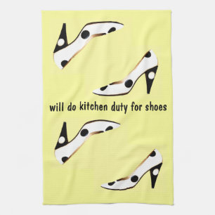 Kitchen Diva werkt voor schoenen Theedoek