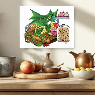Kitchen Dragon Poster