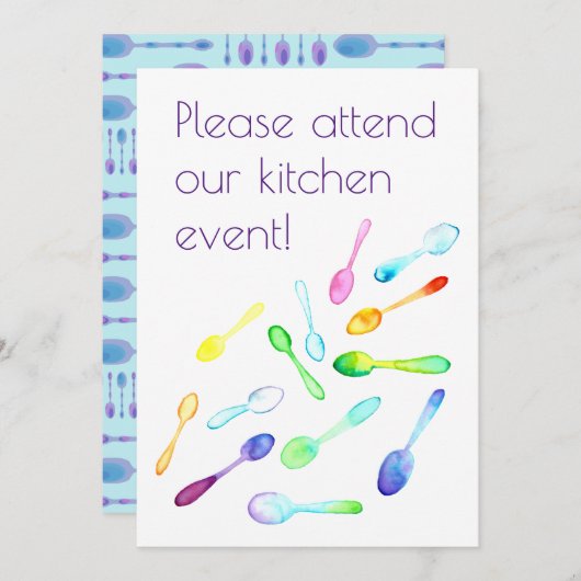 Kitchen Event Kaart (Voorkant / Achterkant)