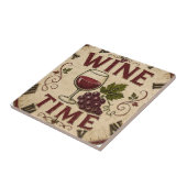 Kitchen Farmhouse Decor Wine Time Tegeltje (Zijkant)
