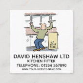 Kitchen Fitter Vierkante Visitekaartje (Voorkant)