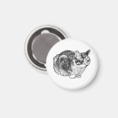 Kitchen Gallery: Tabby with Snow Dots Magneet (Voorkant / Achterkant)