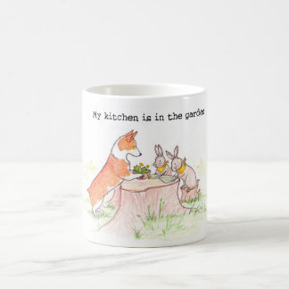 Kitchen Gardener - Corgi en Bunnies Koffiemok