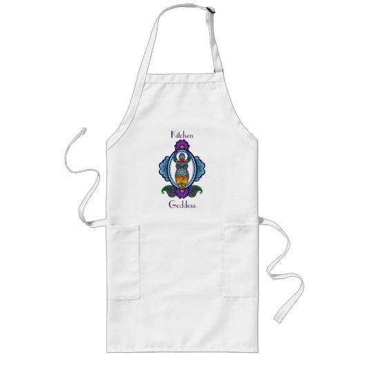 Kitchen Goddess Apron Lang Schort (Voorkant)