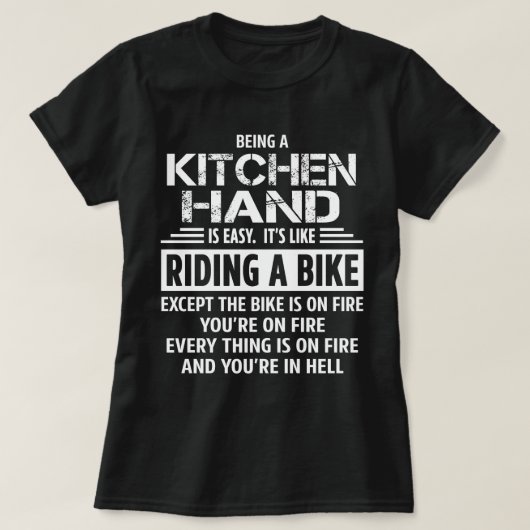 Kitchen Hand T-shirt (Design voorkant)