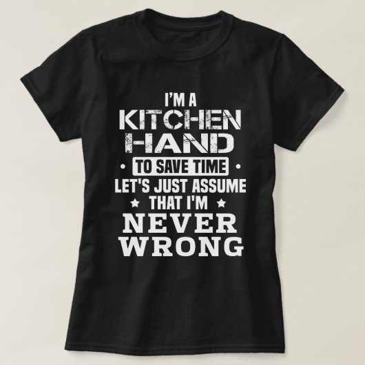 Kitchen Hand T-shirt (Design voorkant)