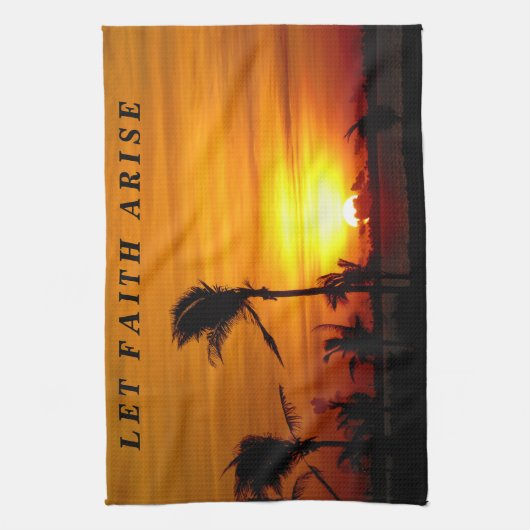 Kitchen Hand Towel Let Faith Arise Theedoek (Verticaal)