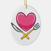 Kitchen Heart Keramisch Ornament (Rechts)
