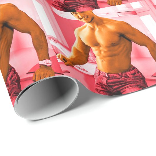 Kitchen Hunk RED Cadeaupapier (Rol Hoek)