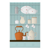  Kitchen Illustratie Perfect Poster (Voorkant)