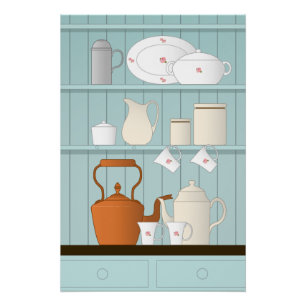 Kitchen Illustratie Perfect Poster