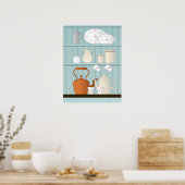  Kitchen Illustratie Poster (Keuken)