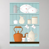  Kitchen Illustratie Poster (Voorkant)