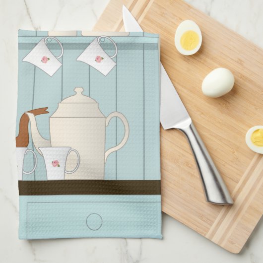  Kitchen Illustratie Theedoek (Quarter Fold)