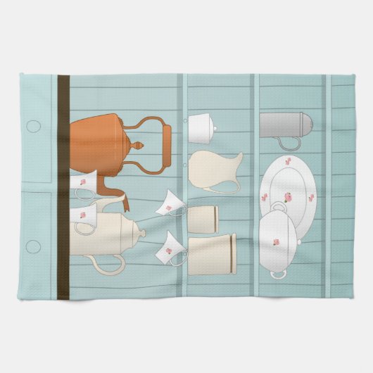  Kitchen Illustratie Theedoek (Horizontaal)