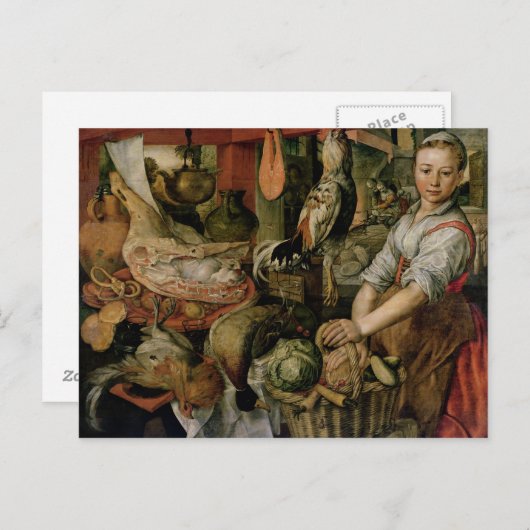 Kitchen Interior, 1566 Briefkaart (Voorkant / Achterkant)