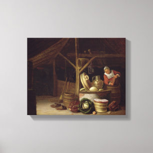 Kitchen Interior Canvas Afdruk