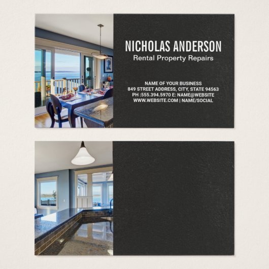 Kitchen Interior | Eigendomsbeheer Visitekaartje (Voorkant /achterkant)