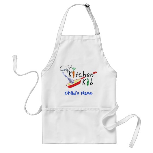 Kitchen Kind - Gepersonaliseerd Apron Standaard Schort (Voorkant)