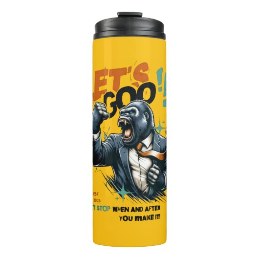 KITCHEN LET'S GOO LESSONS LEARN THERMAL TUMBLER  THERMOSBEKER (Voorkant)